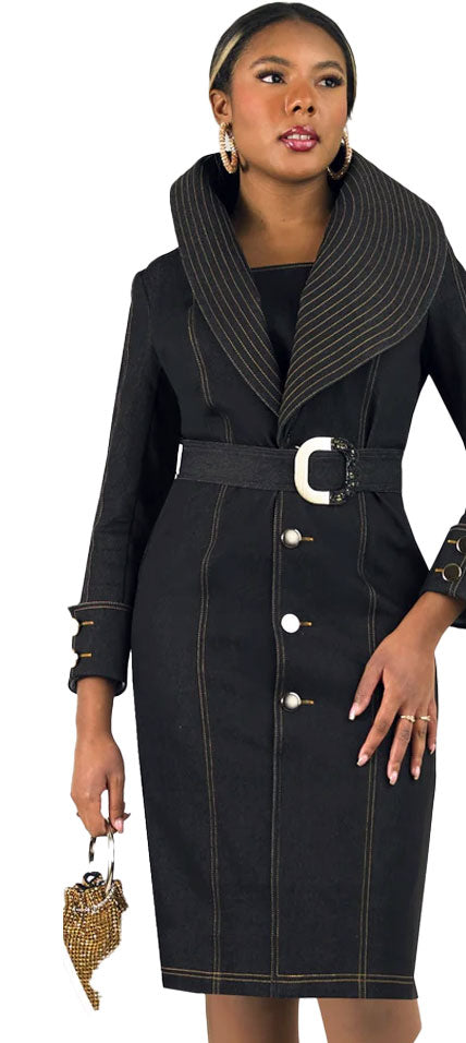 Lily And Taylor Dress 4988-Black - Church Suits For Less