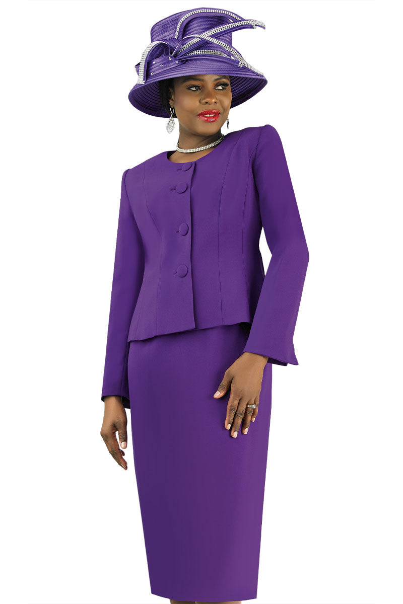 womens purple dress suit Lavender Skirt Suit, Tailored Blazer, Pencil Skirt, Elegant 2-Piece Set