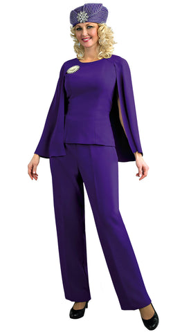 Lily And Taylor Pant Suit 4429-Purple