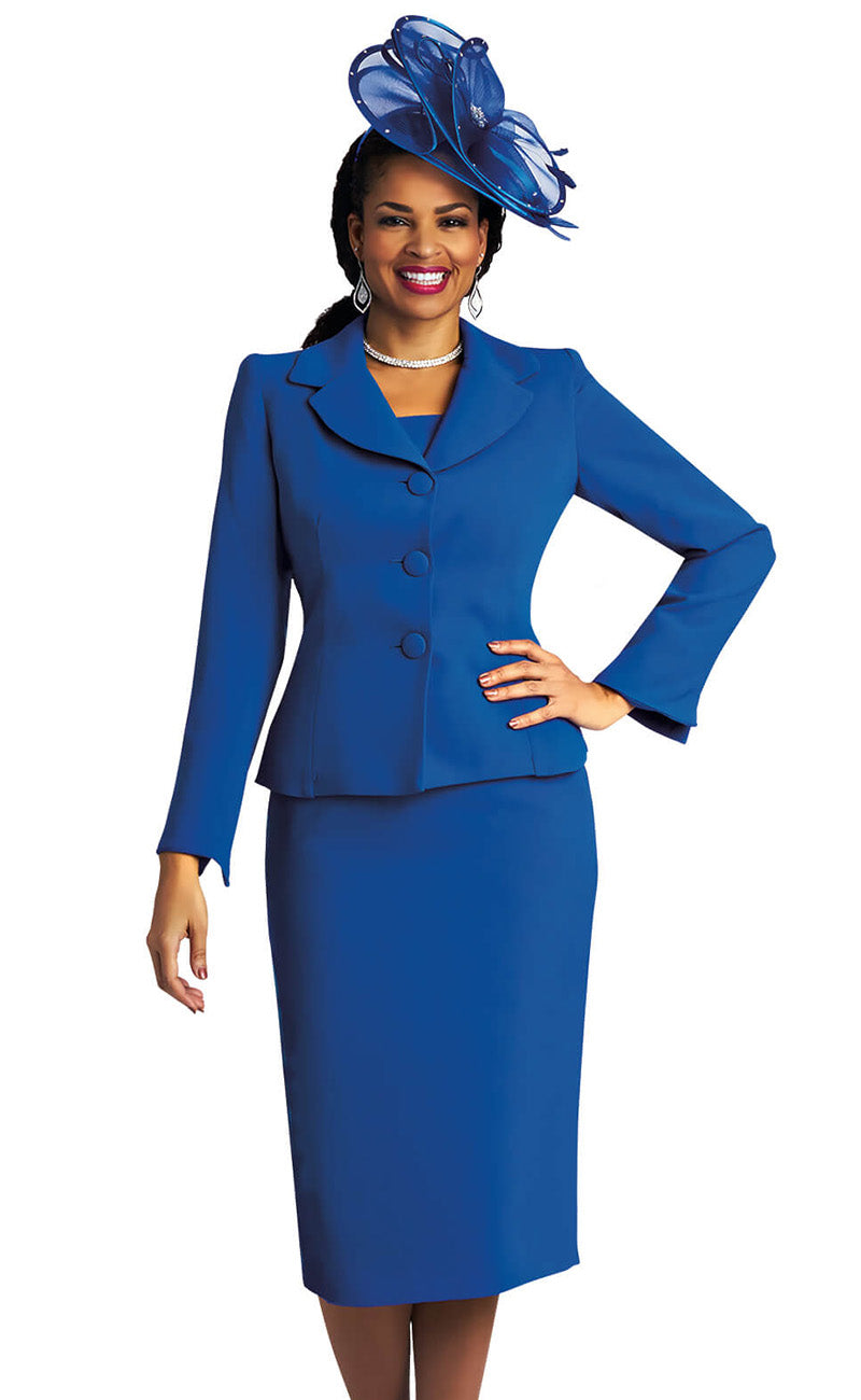 Lily And Taylor Suit 4063-Royal Blue | Church suits for less