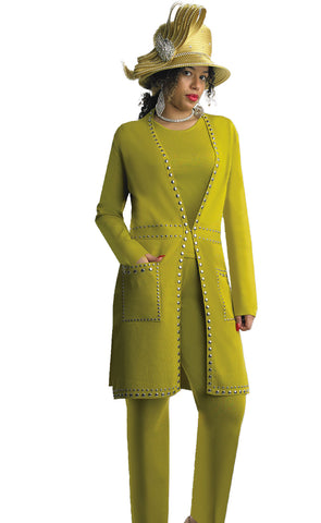 Lily And Taylor Pant Suit 783-Kiwi