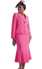 Lily And Taylor Suit 2834-Fuchsia - Church Suits For Less