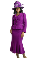Lily And Taylor Suit 2834-Magenta - Church Suits For Less