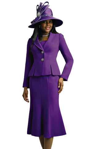 Lily And Taylor Suit 2834C-Purple