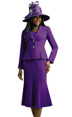 Lily And Taylor Suit 2834-Purple - Church Suits For Less