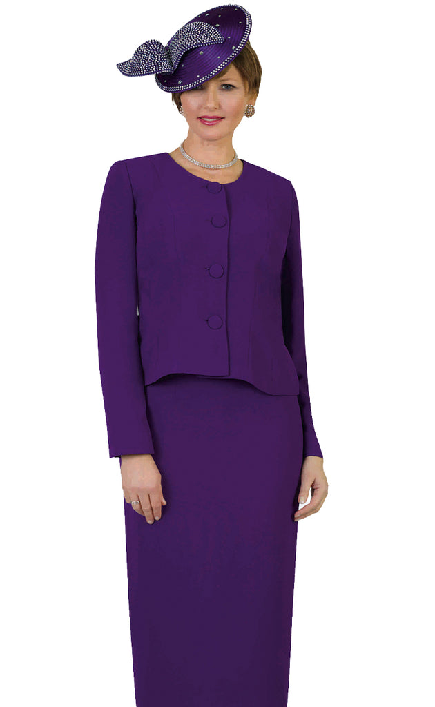 Lily And Taylor Suit 2920-Purple - Church Suits For Less