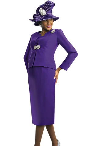 Lily And Taylor Suit 3052-Purple