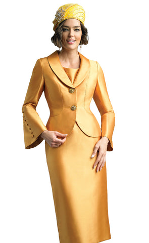 Lily And Taylor Suit 4107-Gold - Church Suits For Less
