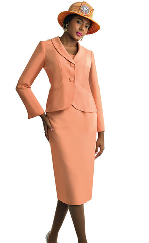 Lily And Taylor Suit 4529-Mango - Church Suits For Less