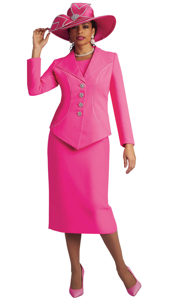 Lily And Taylor Suit 4724-Fuchsia - Church Suits For Less