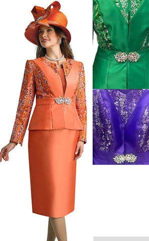 Lily And Taylor Suit 4776C-Emerald - Church Suits For Less