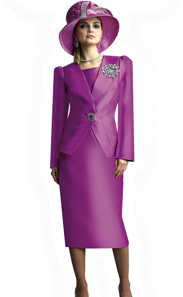 Lily And Taylor Suit 4890-Orchid - Church Suits For Less