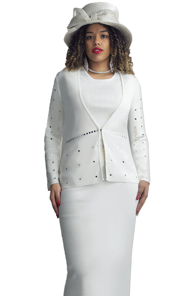 Lily And Taylor Suit 726-Ivory - Church Suits For Less