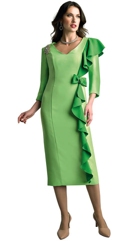 Lily And Taylor Dress 3943-Green/Emerald