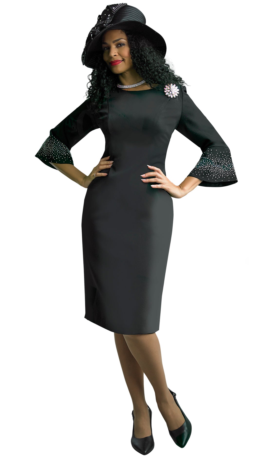 Lily And Taylor Dress 4092-Black, Black / 16 | Church Suits For Less Lily And Taylor Dress 4092-Black, Black / 16 | Church Suits For Less