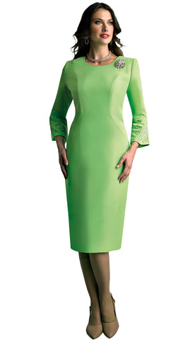 Lily And Taylor Dress 4092-Light Green - Church Suits For Less