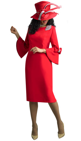 Lily And Taylor Dress 4154-Red - Church Suits For Less