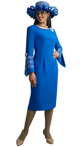 Lily And Taylor Dress 4625-Royal Blue - Church Suits For Less