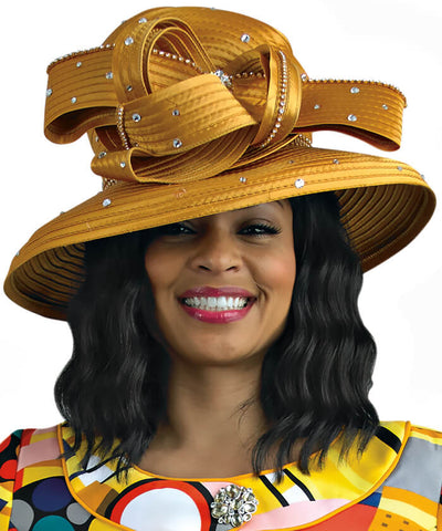 Lily and Taylor Hat H112 - Honey - Church Suits For Less