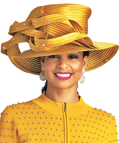 Lily and Taylor Hat H114 - Honey - Church Suits For Less