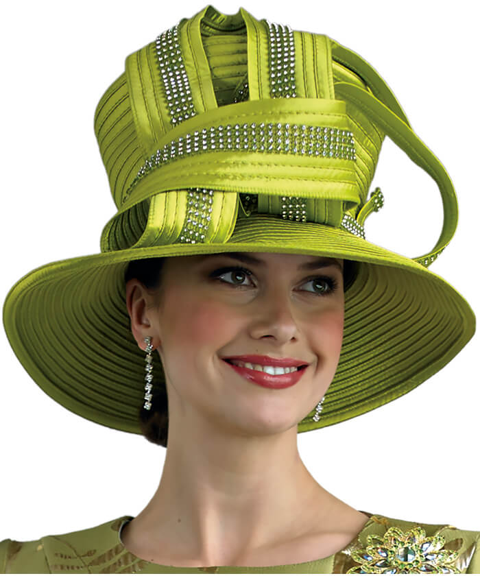 Lily and Taylor Hat H107-Kiwi - Church Suits For Less