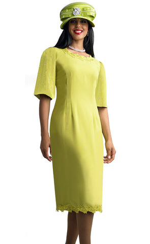 Lily And Taylor Dress 4599-Kiwi - Church Suits For Less