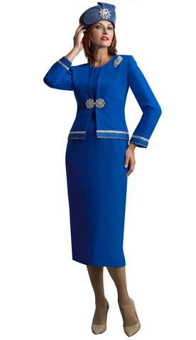 Lily And Taylor Suit 4272-Royal