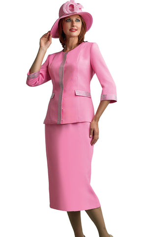 Lily And Taylor Suit 4584-Pink