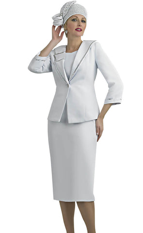 Lily And Taylor Suit 4631-White - Church Suits For Less