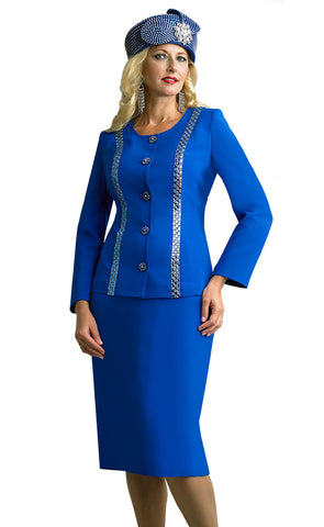 Lily And Taylor Suit 4639-Royal Blue