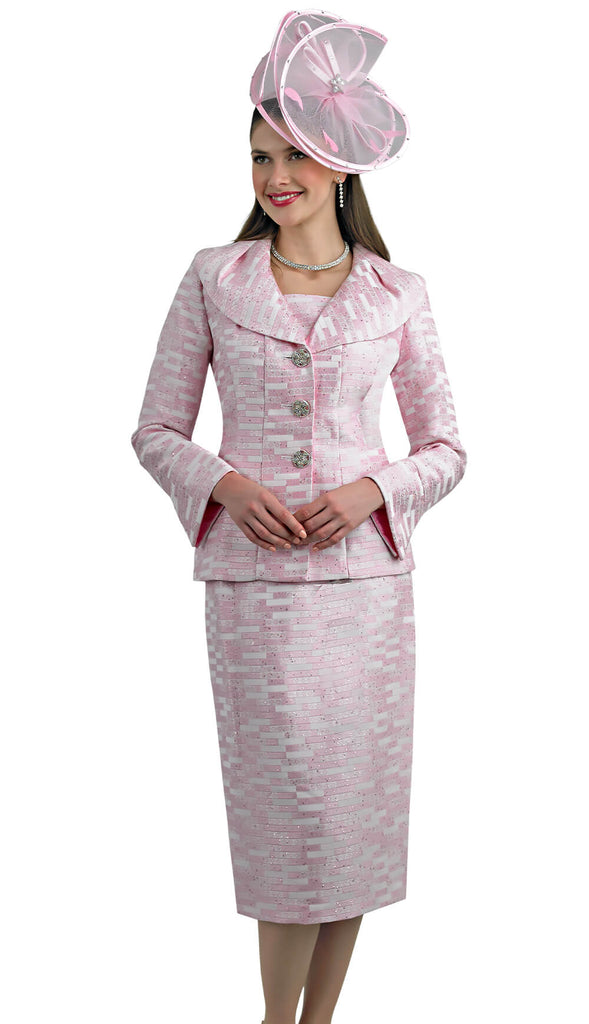 Lily And Taylor Suit 4660-Pink - Church Suits For Less