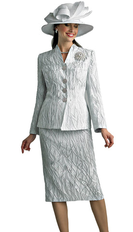 Lily And Taylor Suit 4818-Silver