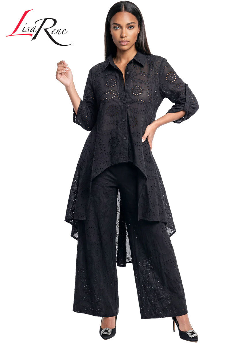 Lisa Rene By Donna Vinci 3367-Black – Church suits for less