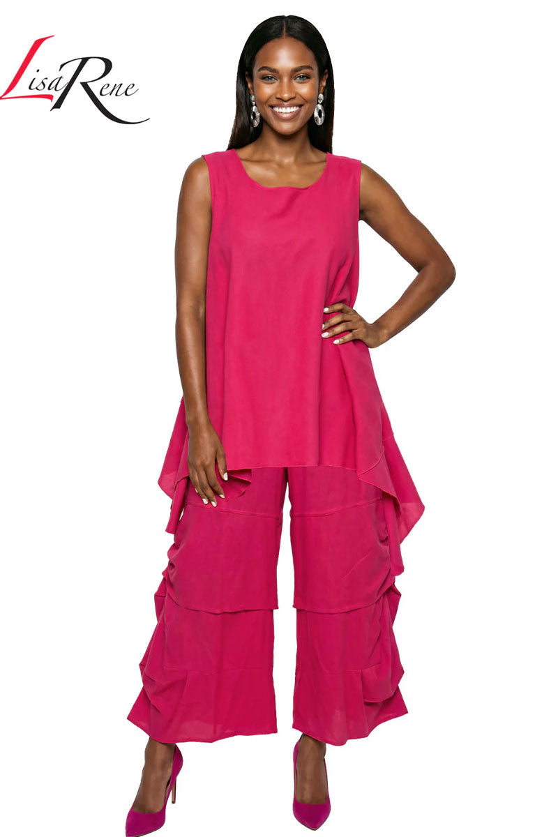 Lisa Rene By Donna Vinci 3390-Fuchsia