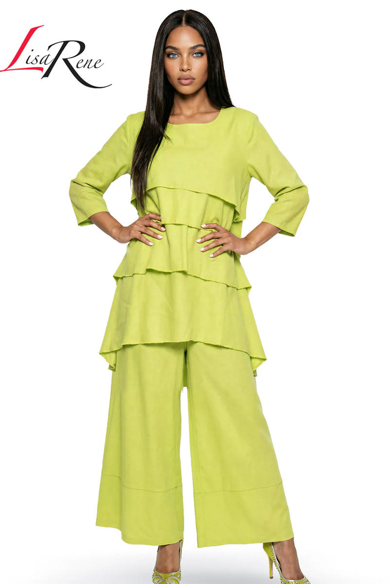 Lisa Rene By Donna Vinci 3391-Lime