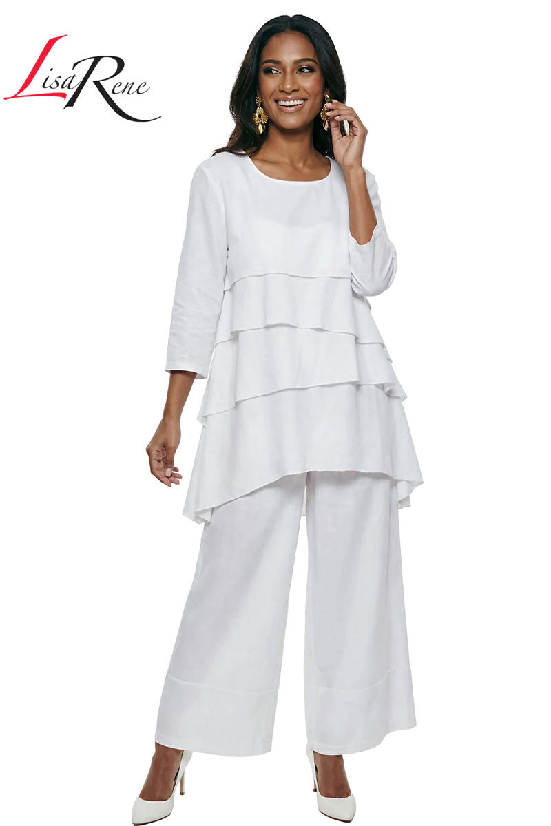 Lisa Rene By Donna Vinci 3391-White