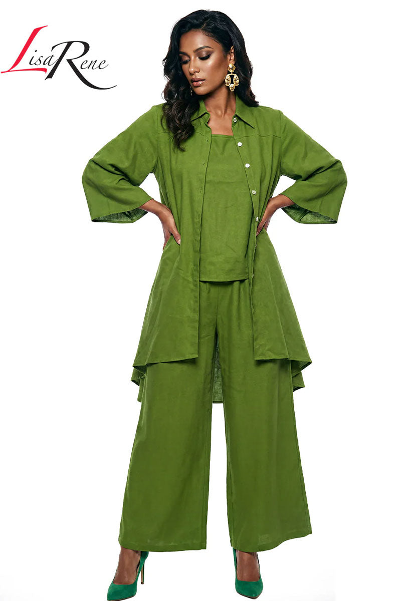 Lisa Rene By Donna Vinci 3392-Green