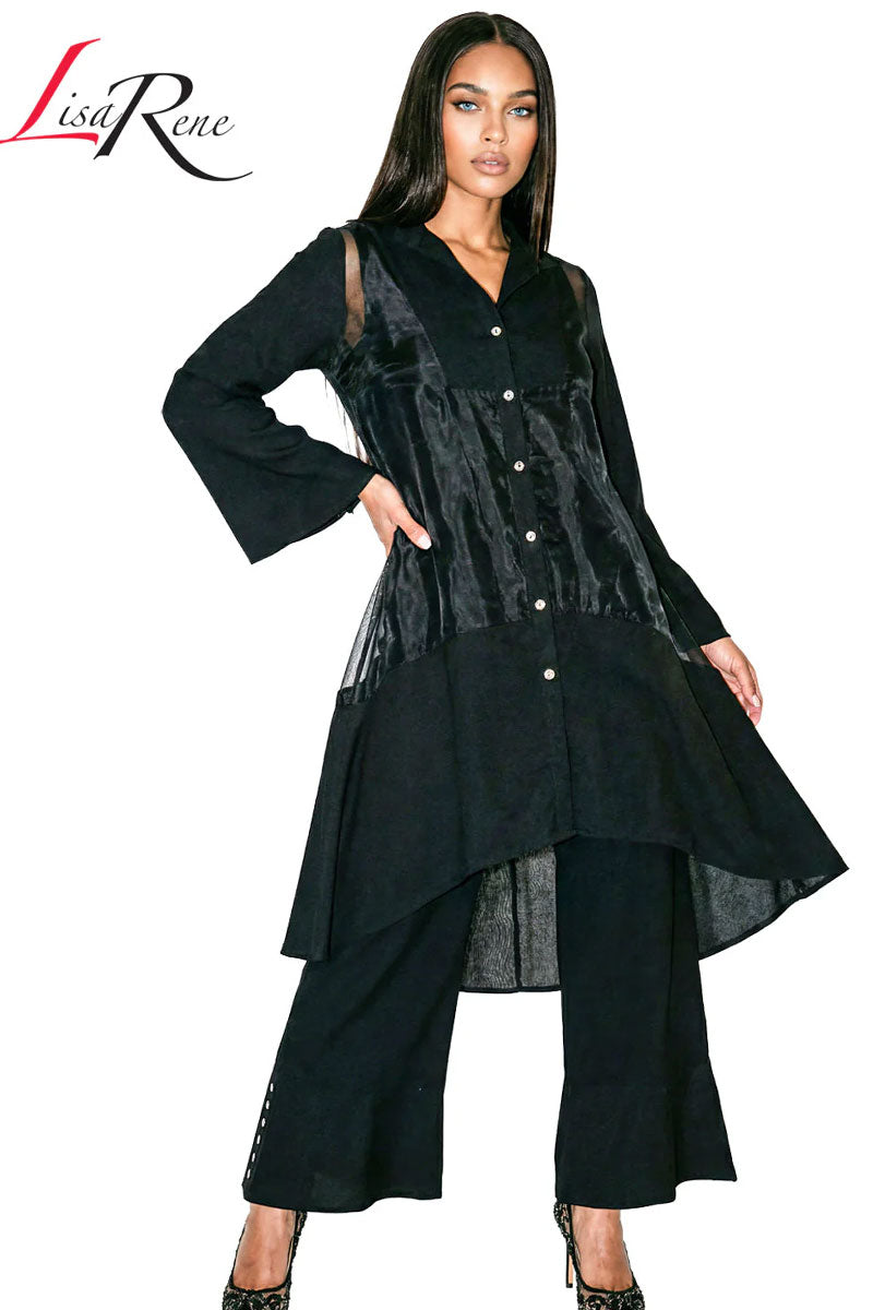 Lisa Rene By Donna Vinci 3393-Black