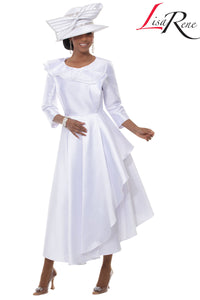 Lisa Rene Church Dress 3380-White