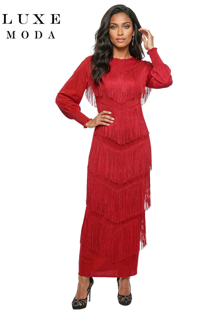 Luxe Moda By Donna Vinci 562-Red