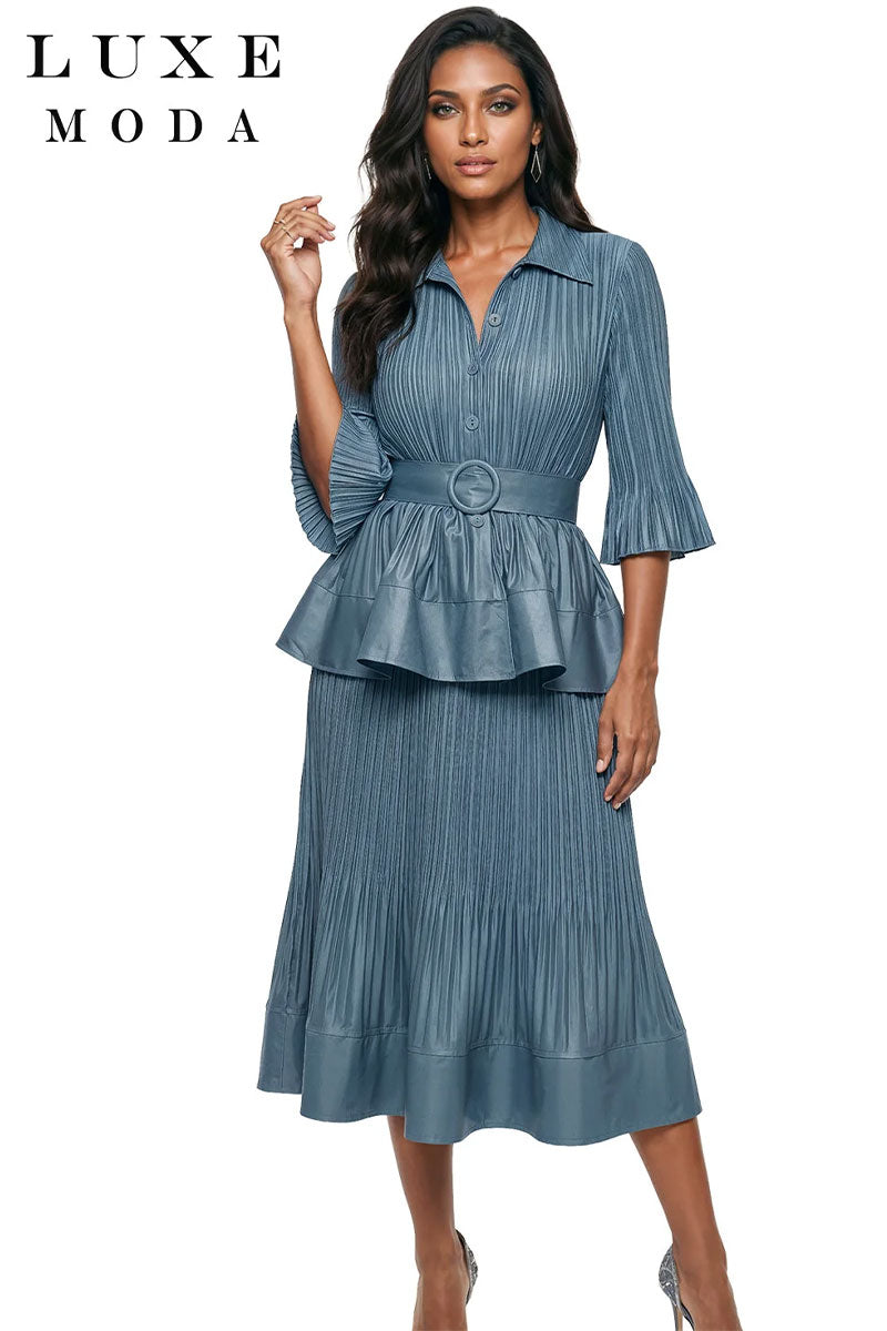 Luxe Moda By Donna Vinci 563-Dusk Blue