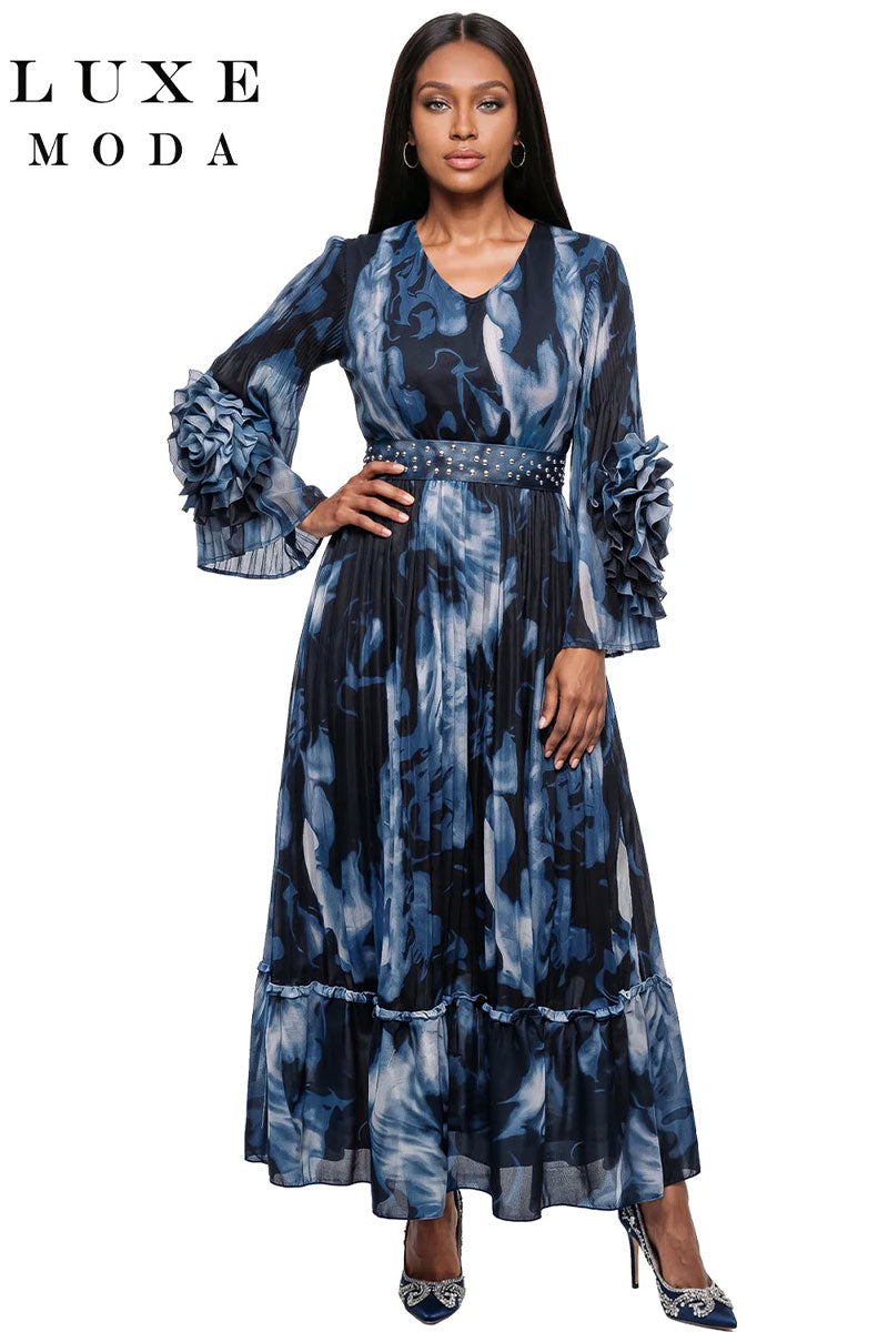 Luxe Moda By Donna Vinci 564-Blue/Black