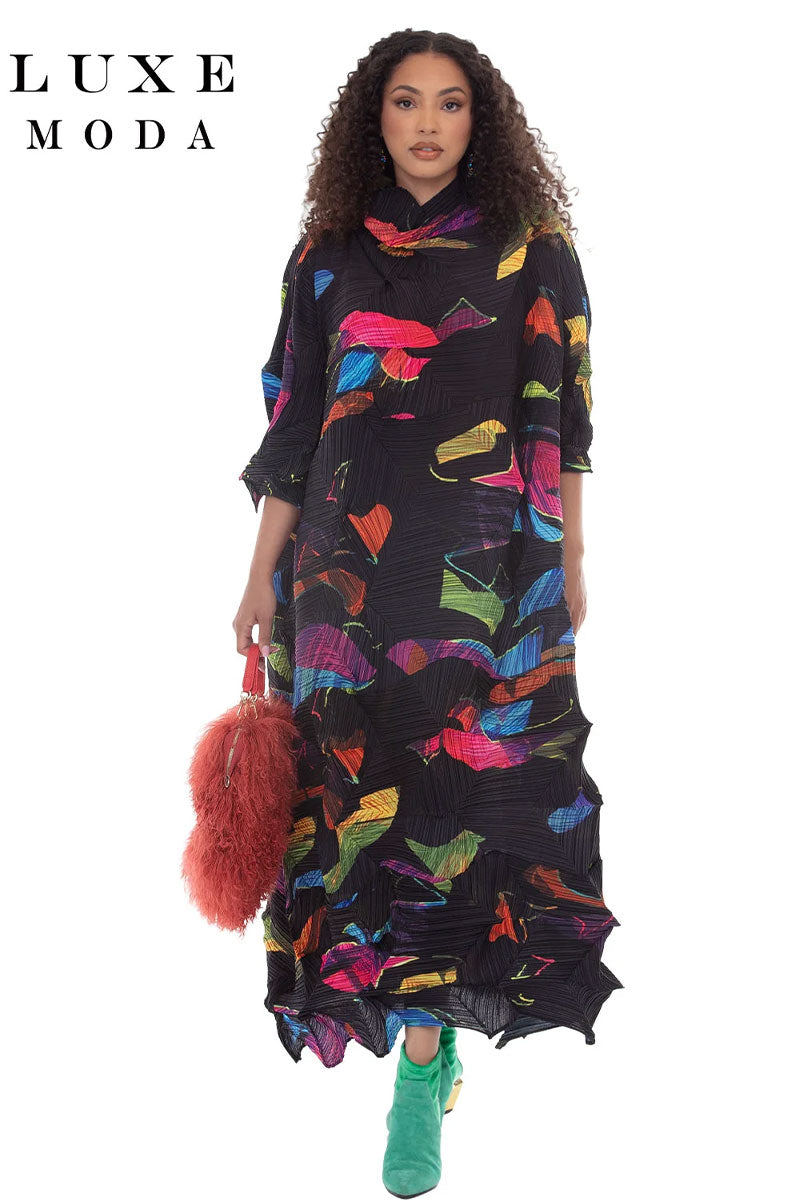 Luxe Moda By Donna Vinci 567-Red/Multi