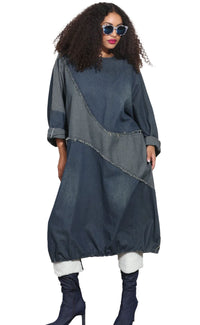 Luxe Moda Denim Dress LM376 - Church Suits For Less