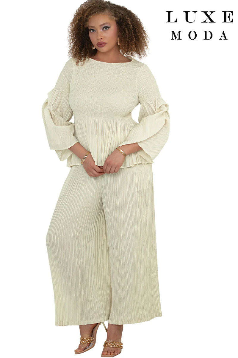 Luxe Moda By Donna Vinci 509-Beige