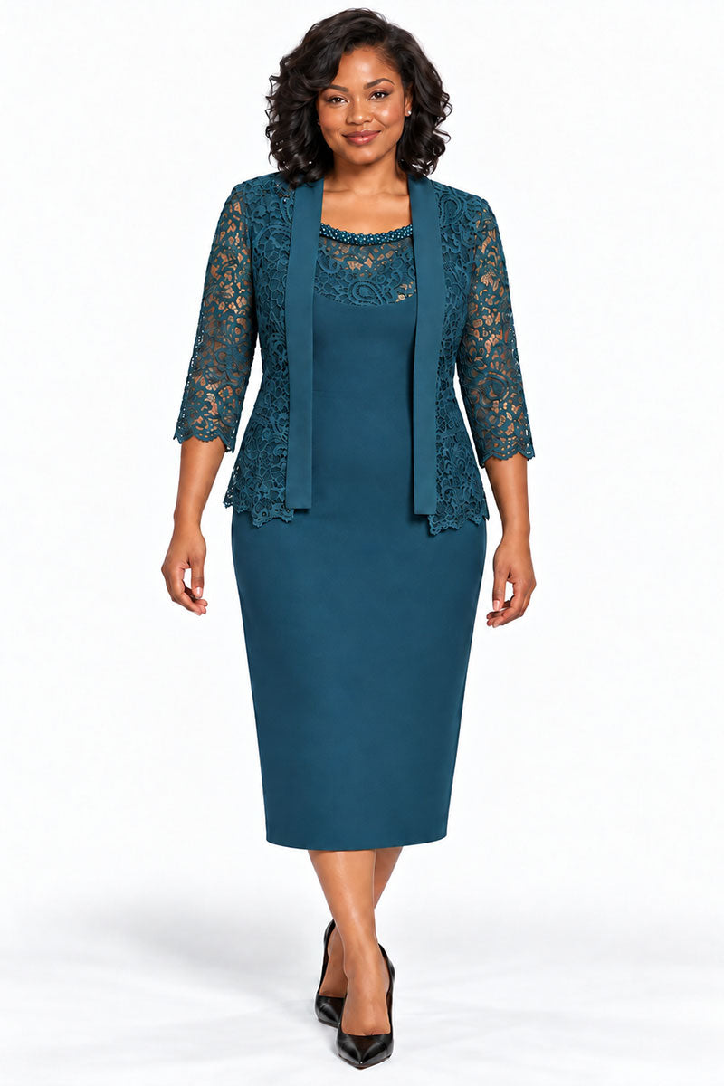 Maya Brooke Jacket Dress 4374E-Mallard