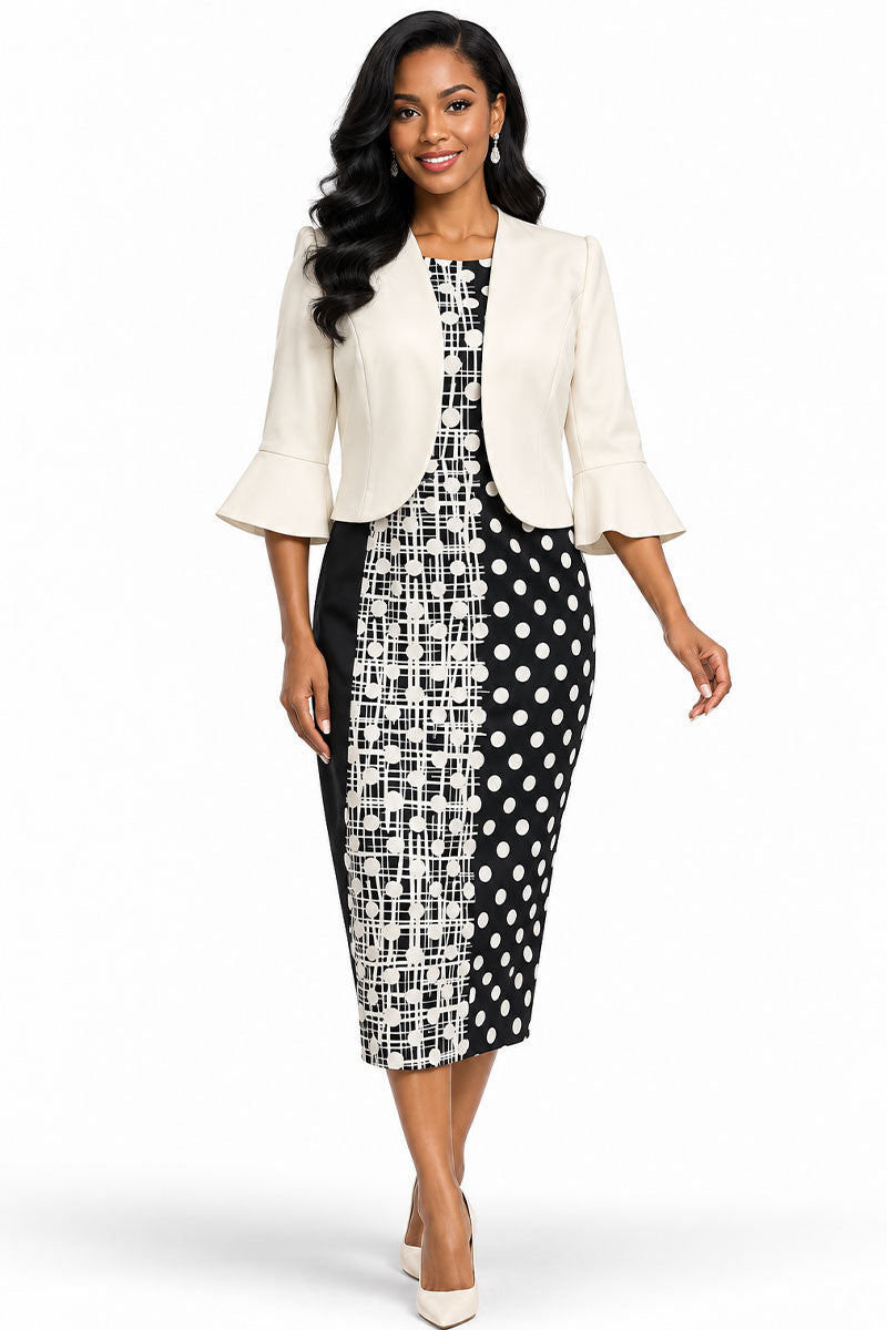 Maya Brooke Jacket Dress 29366