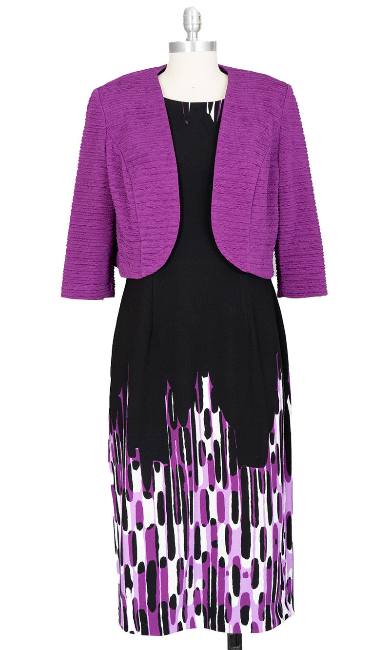 Apparel Maya Brooke Jacket Dress Maya Brooke Women's Stretch