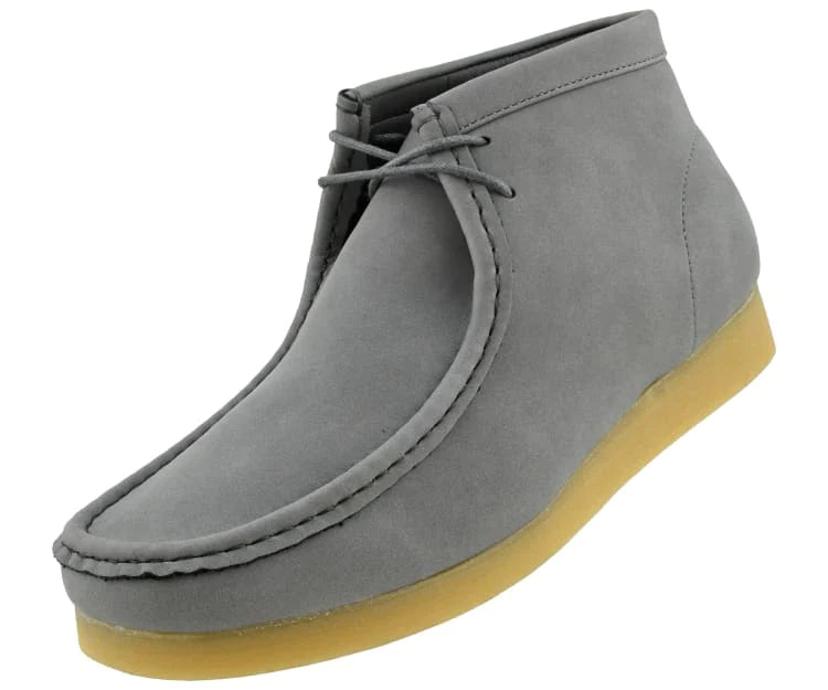 Men Casual Boot- MSD Jay2 Grey - Church Suits For Less