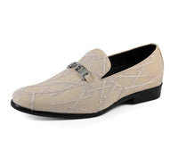 Men Dress Shoe Bow Champagne